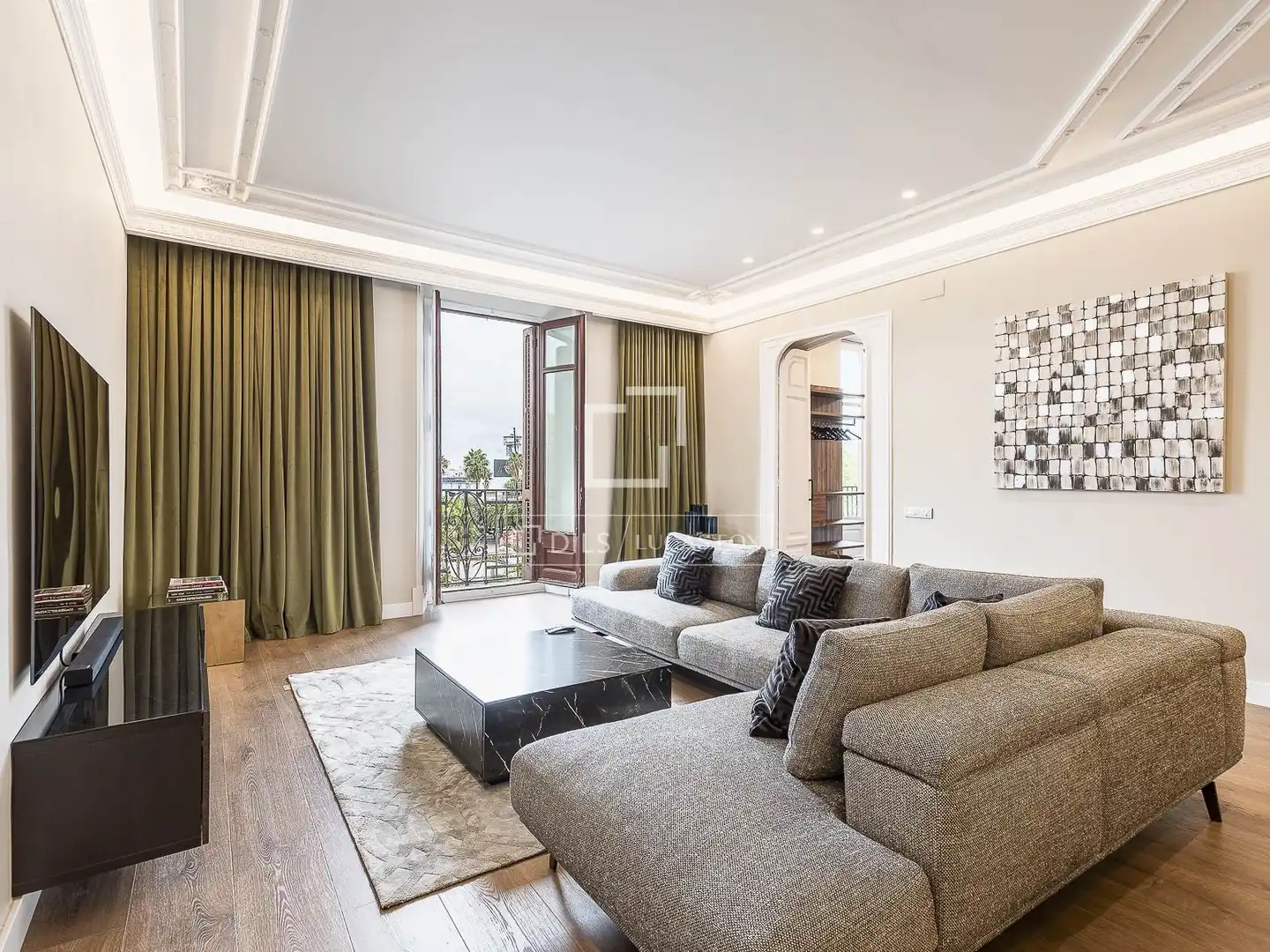 Living room of Flat for sale in Barcelona  with Air Conditioner, Heating and Terrace