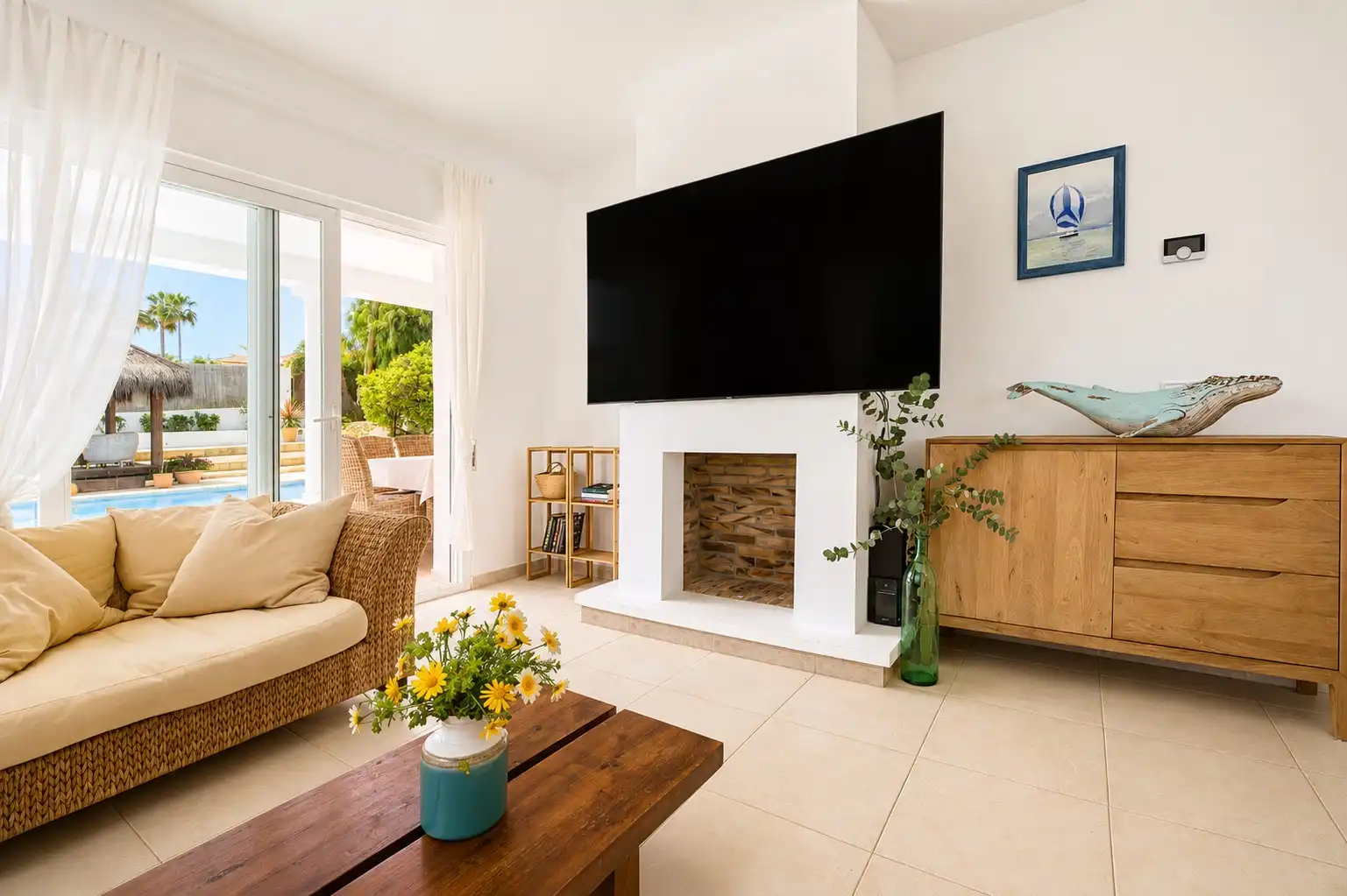 Sala d'estar de Casa o xalet en venda en Jávea / Xàbia amb Jardí privat