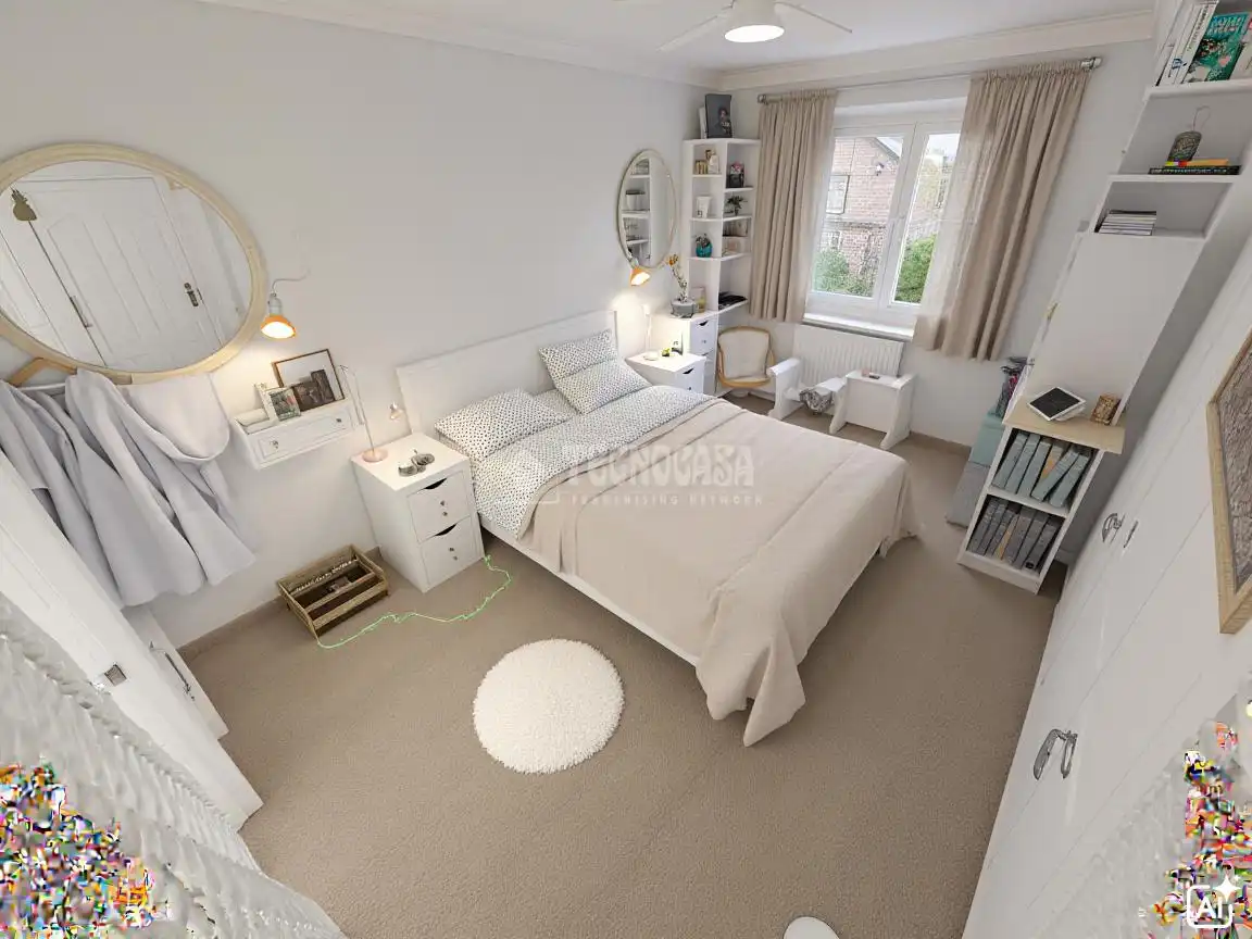 Bedroom of Flat for sale in Móstoles  with Air Conditioner