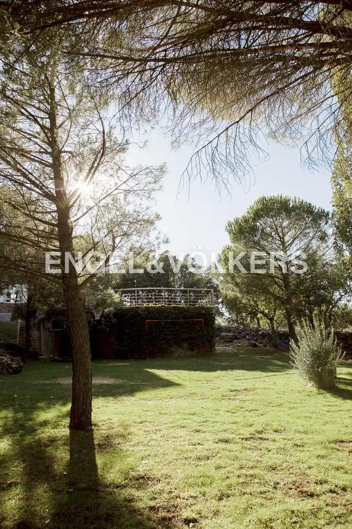 Garden of Houses for rent in El Boalo - Cerceda – Mataelpino  with Air Conditioner, Heating and Private garden