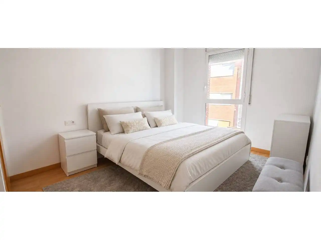 Schlafzimmer von Maisonette zum Verkauf in Girona mit Heizung, Parkett und Balkon