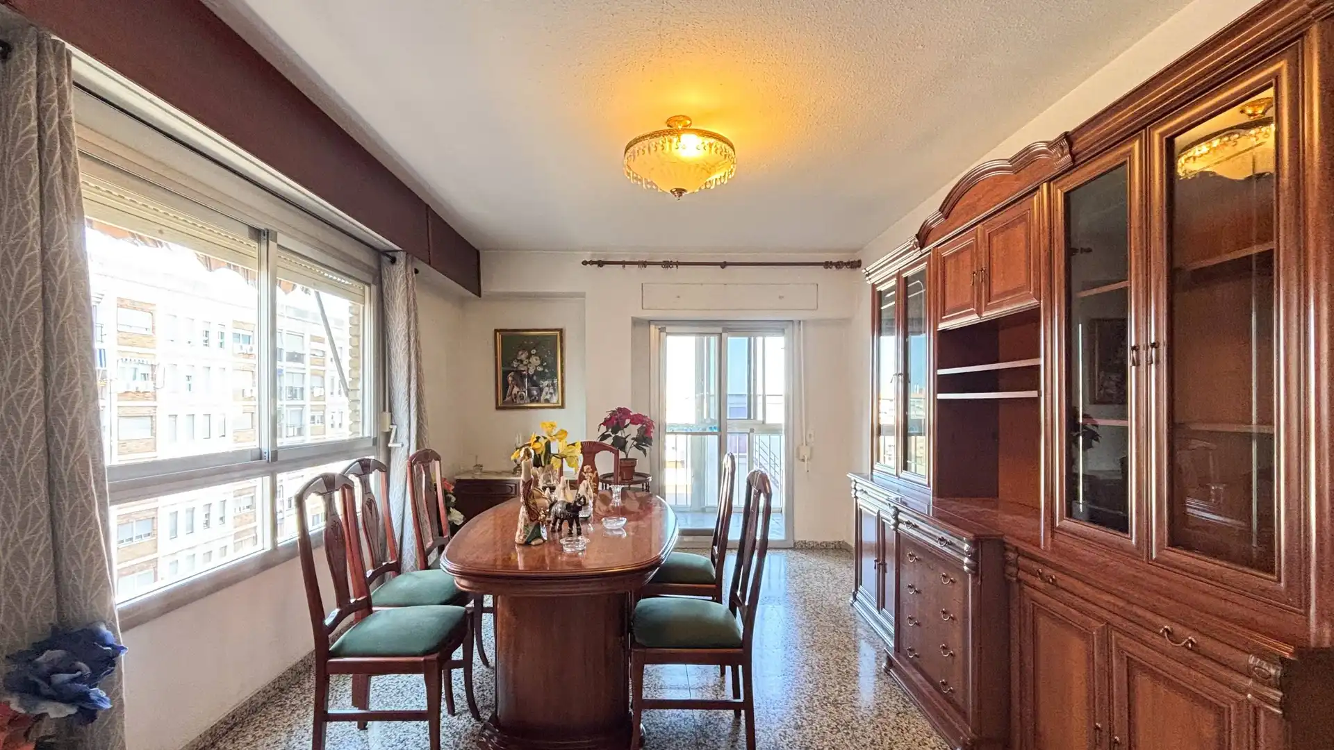 Esszimmer von Wohnung zum Verkauf in Valencia mit Terrasse