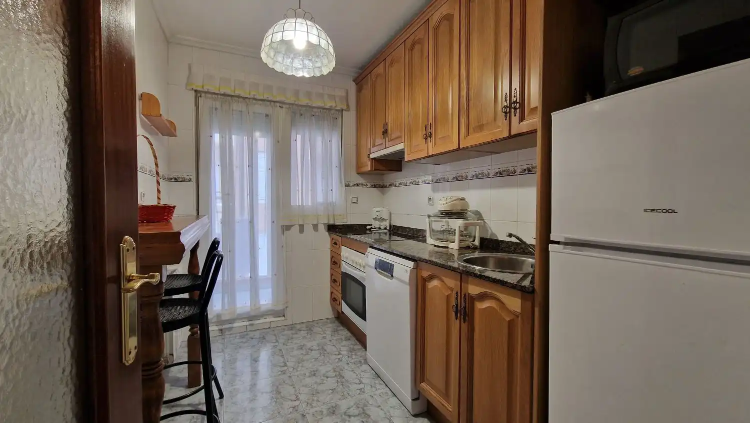 Kitchen of Flat for rent in Torrelavega   with Heating, Terrace and Furnished