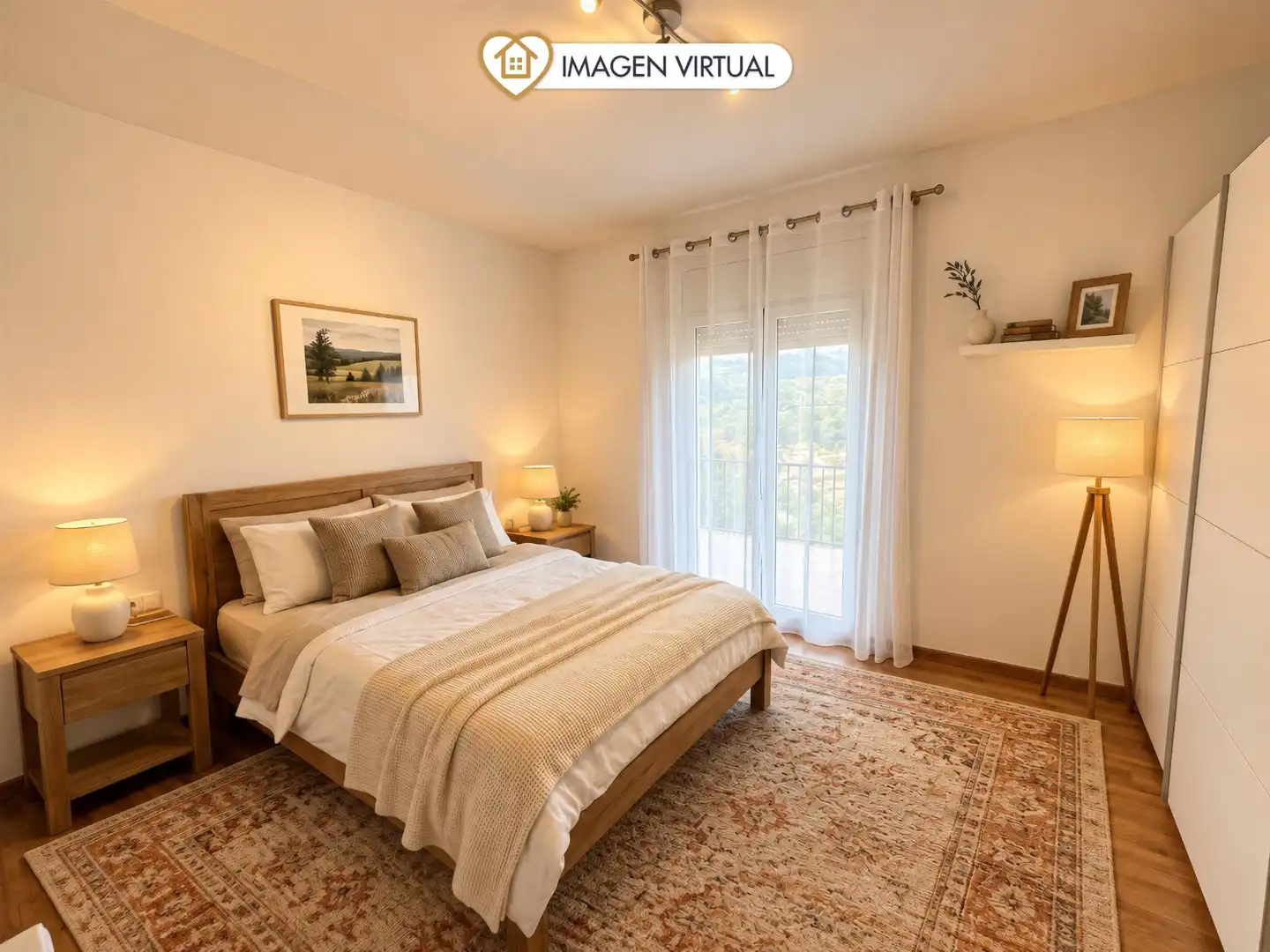 Dormitori de Casa o xalet en venda en Olesa de Bonesvalls amb Calefacció, Jardí privat i Parquet
