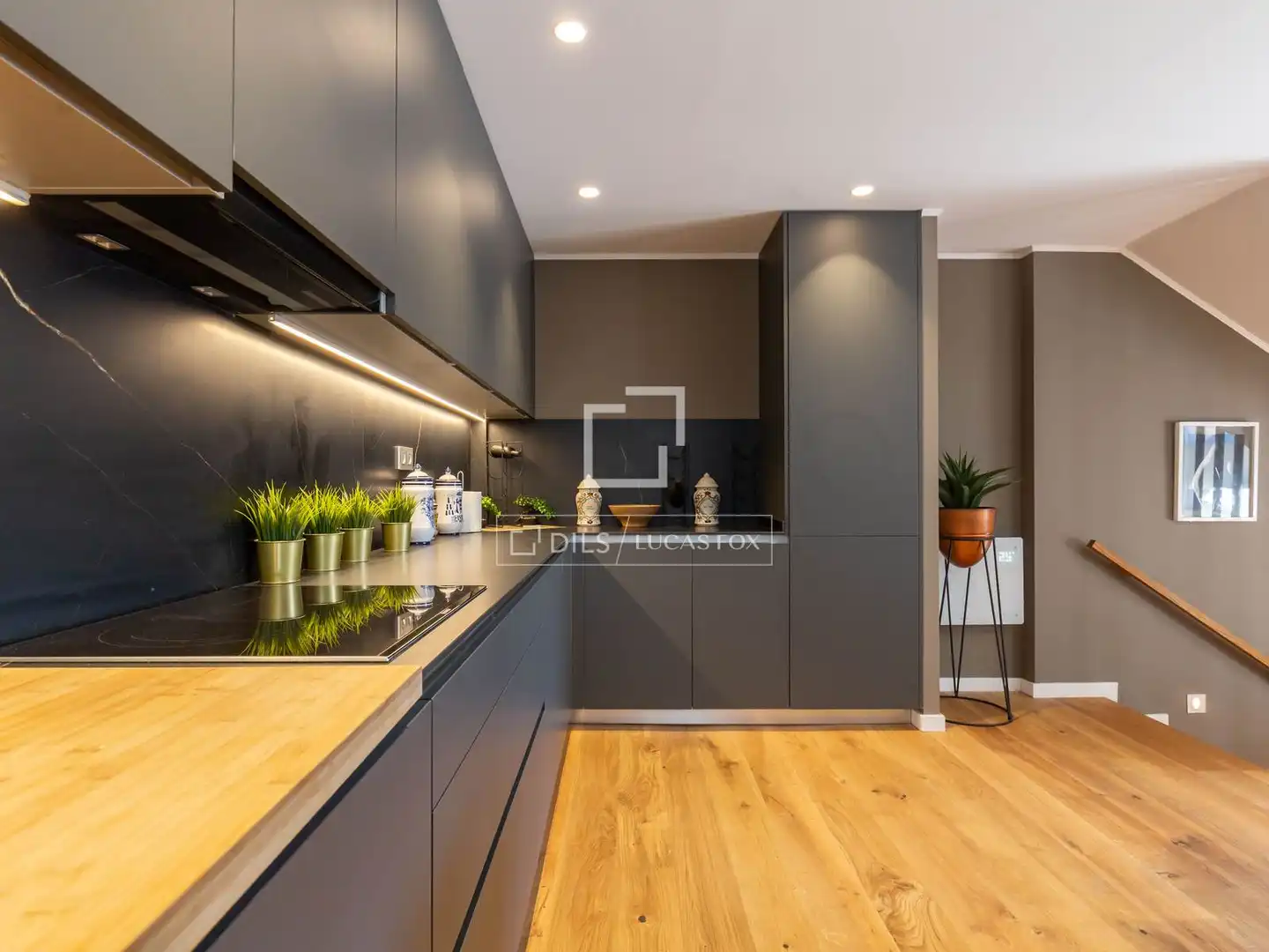 Cocina de Casa o chalet de alquiler en Esplugues de Llobregat con Aire acondicionado, Calefacción y Parquet