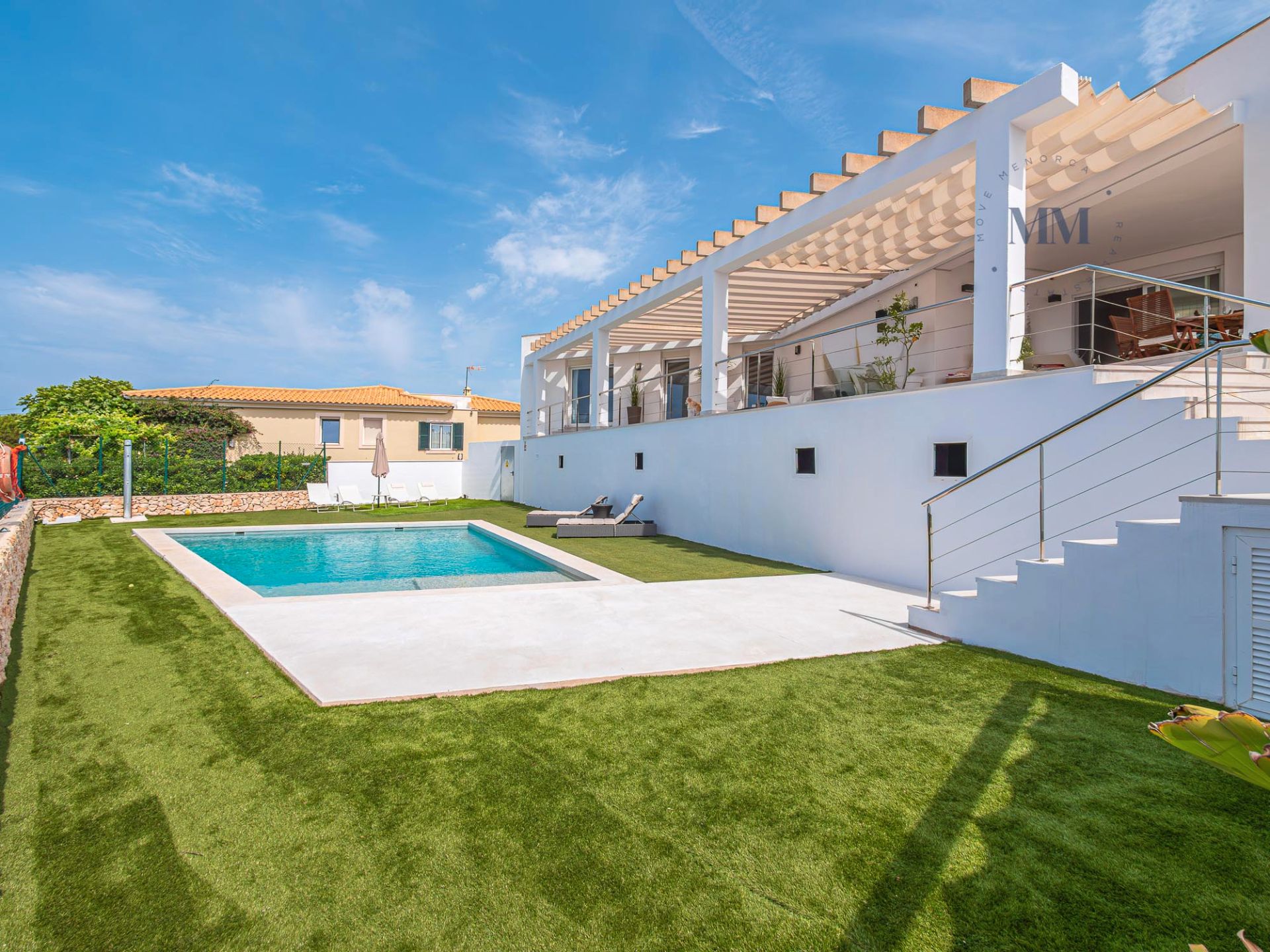 Piscina de Casa o xalet en venda en Sant Lluís amb Aire condicionat, Jardí privat i Terrassa