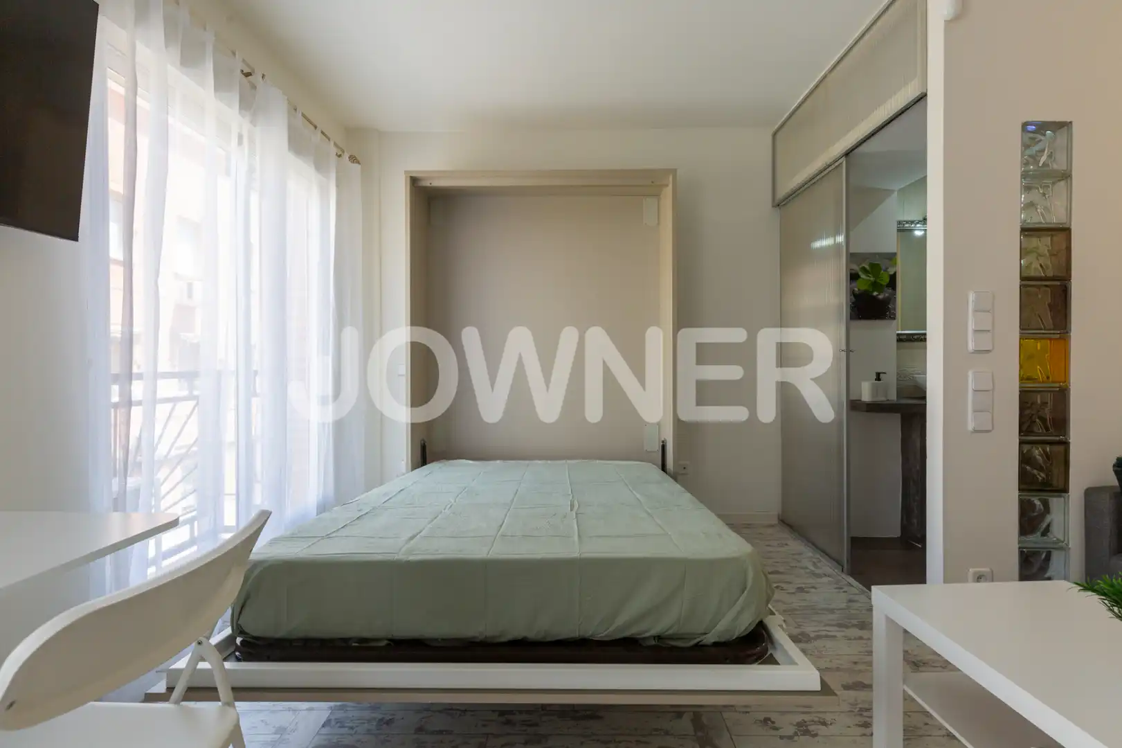 Schlafzimmer von Wohnung zur Miete in Madrid mit Klimaanlage, Heizung und Möbliert
