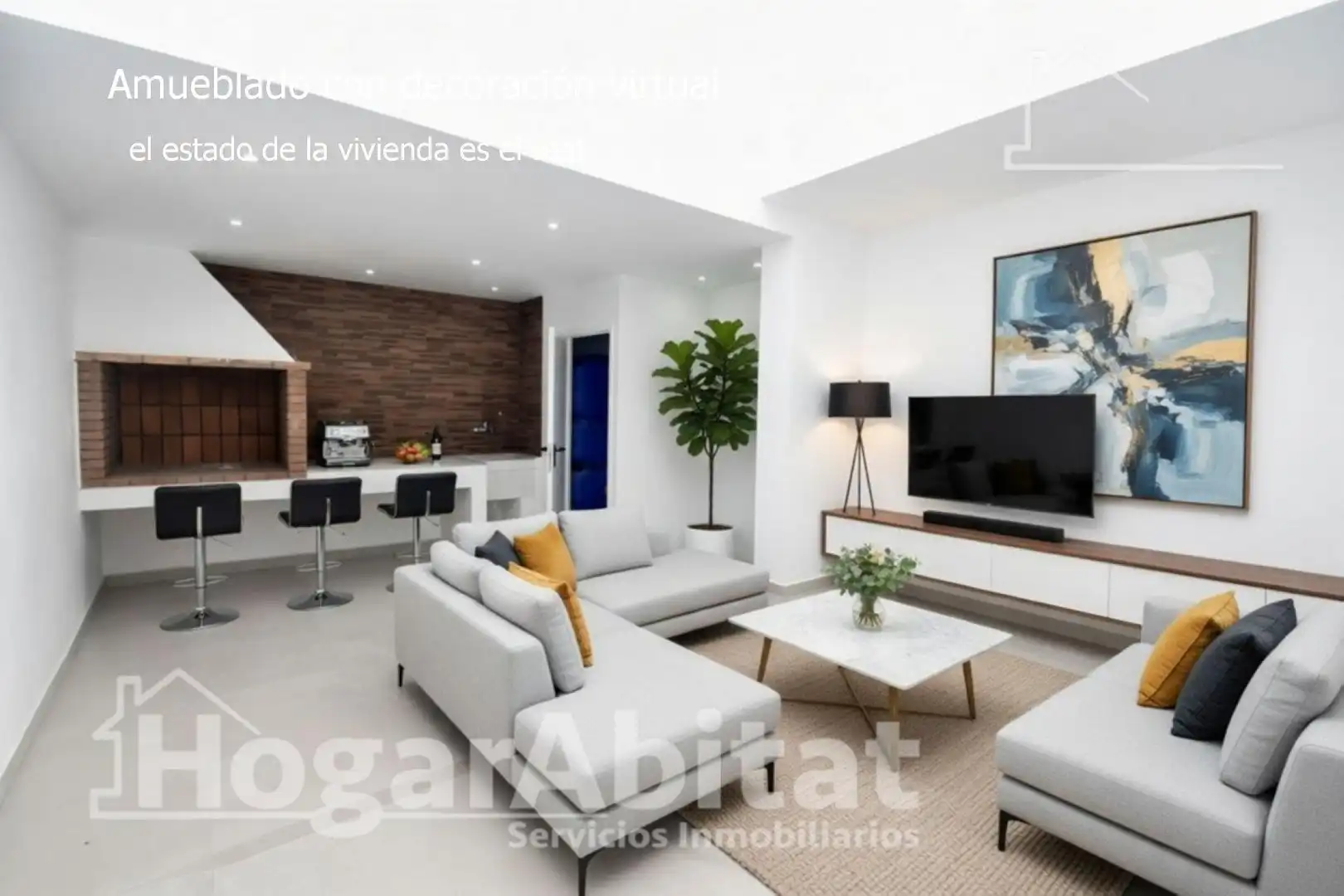 Wohnzimmer von Haus oder Chalet zum Verkauf in Vila-real mit Klimaanlage, Heizung und Terrasse