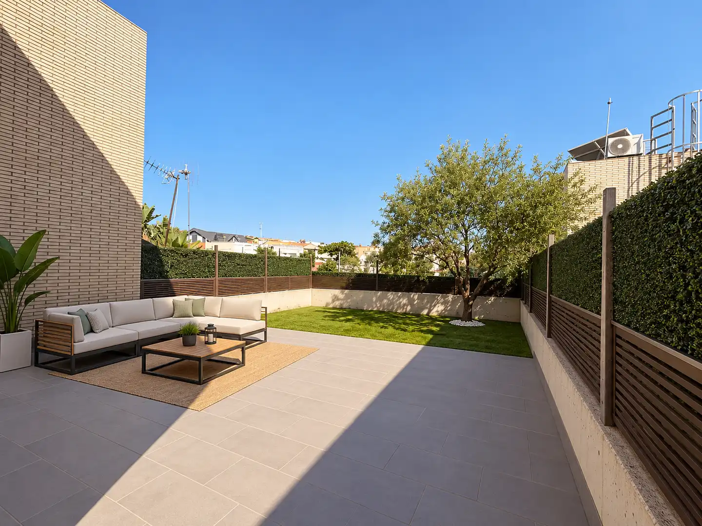 Terraza de Casa o chalet en venta en Vilanova i la Geltrú con Aire acondicionado, Calefacción y Jardín privado