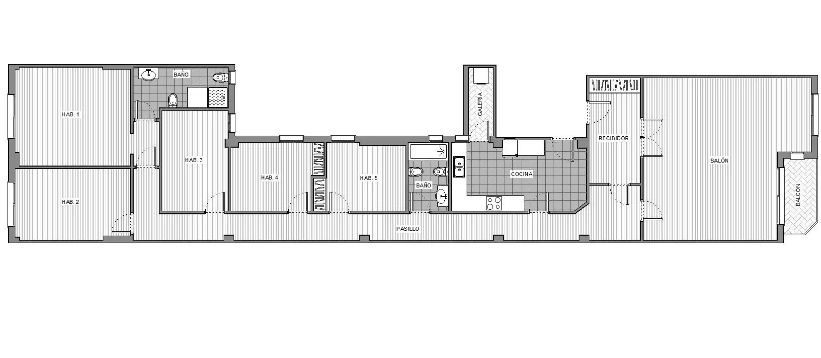Wohnung mit Terrasse zur Miete in Avenida PERIS Y VALERO, imagen 5
