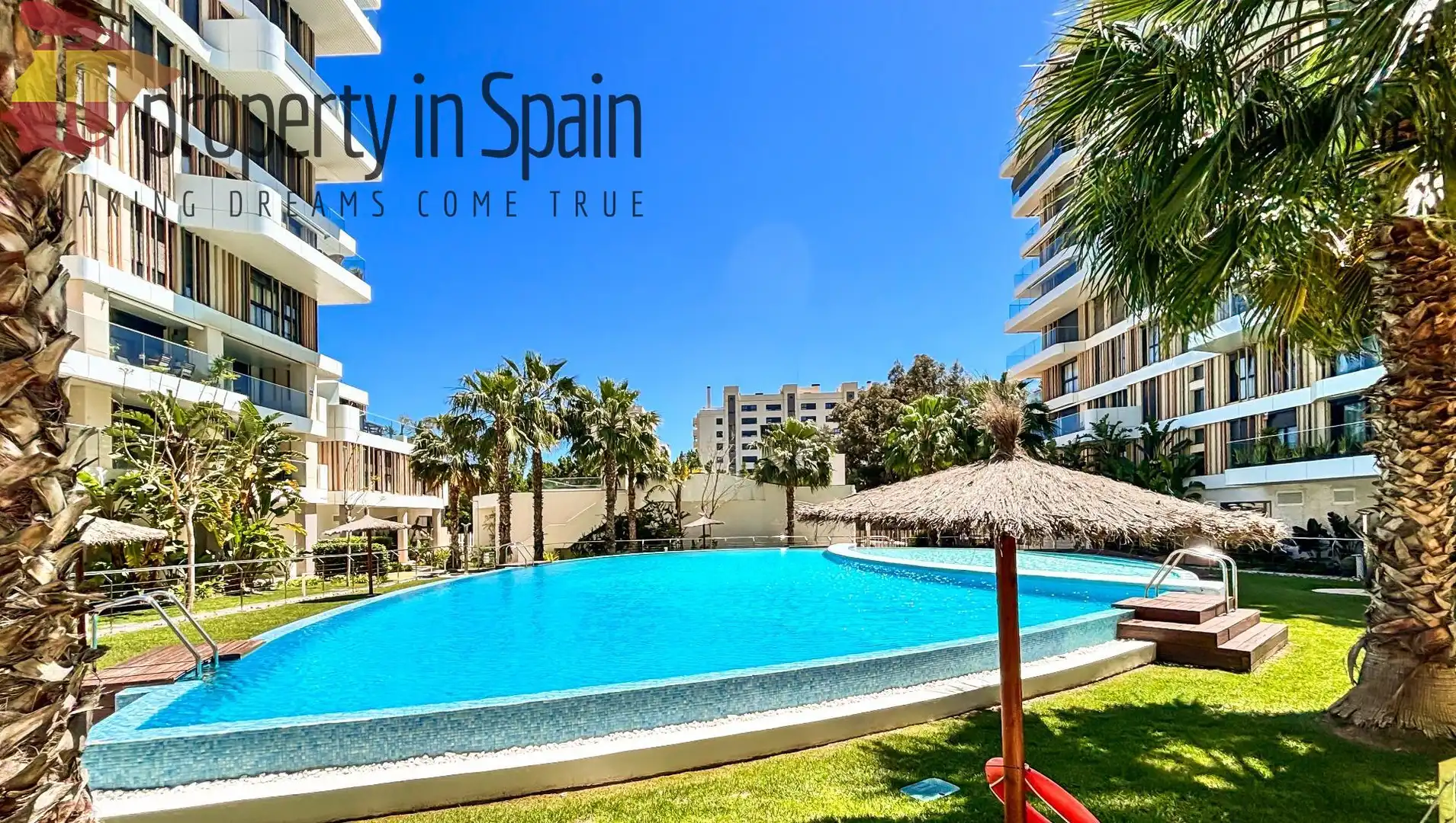Vista exterior de Piso para compartir en Alicante / Alacant con Terraza, Amueblado y Piscina comunitaria