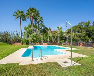 Jardí de Planta baixa de lloguer en Málaga Capital amb Aire condicionat, Terrassa i Piscina comunitària