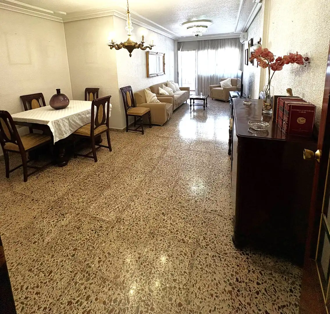 Living room of Flat for share in Murcia  with Air Conditioner, Heating and Furnished