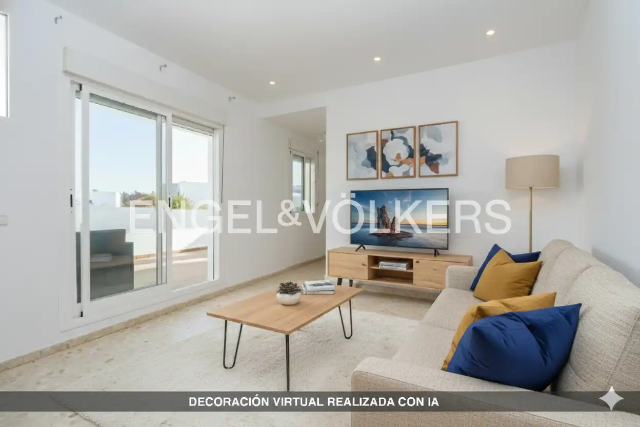 Living room of Attic for sale in Conil de la Frontera  with Air Conditioner, Heating and Terrace