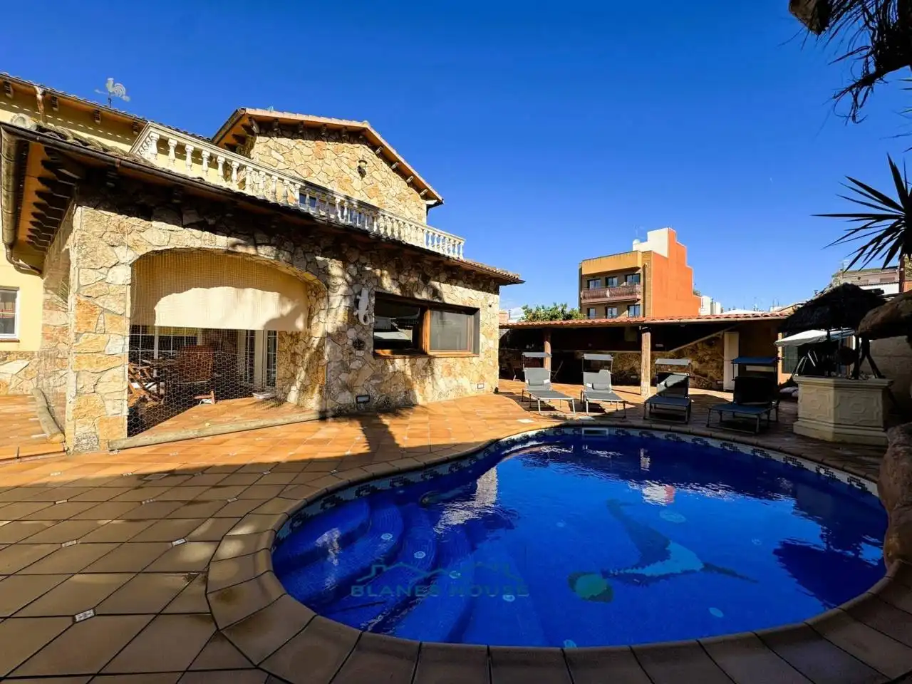 Piscina de Casa o xalet en venda en Blanes amb Aire condicionat, Calefacció i Jardí privat