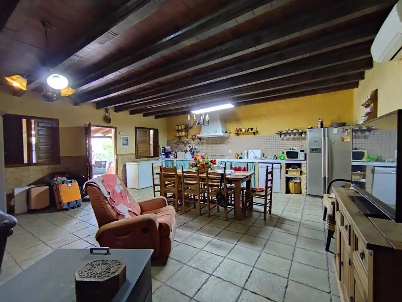 Cuina de Finca rústica en venda en Albacete amb Jardí privat, Terrassa i Piscina