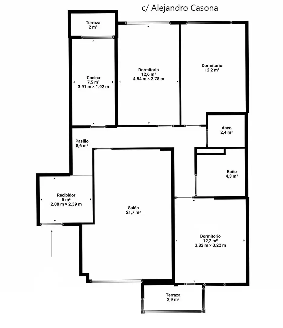 Piso en venta en Oviedo  con Calefacción, Amueblado y Balcón