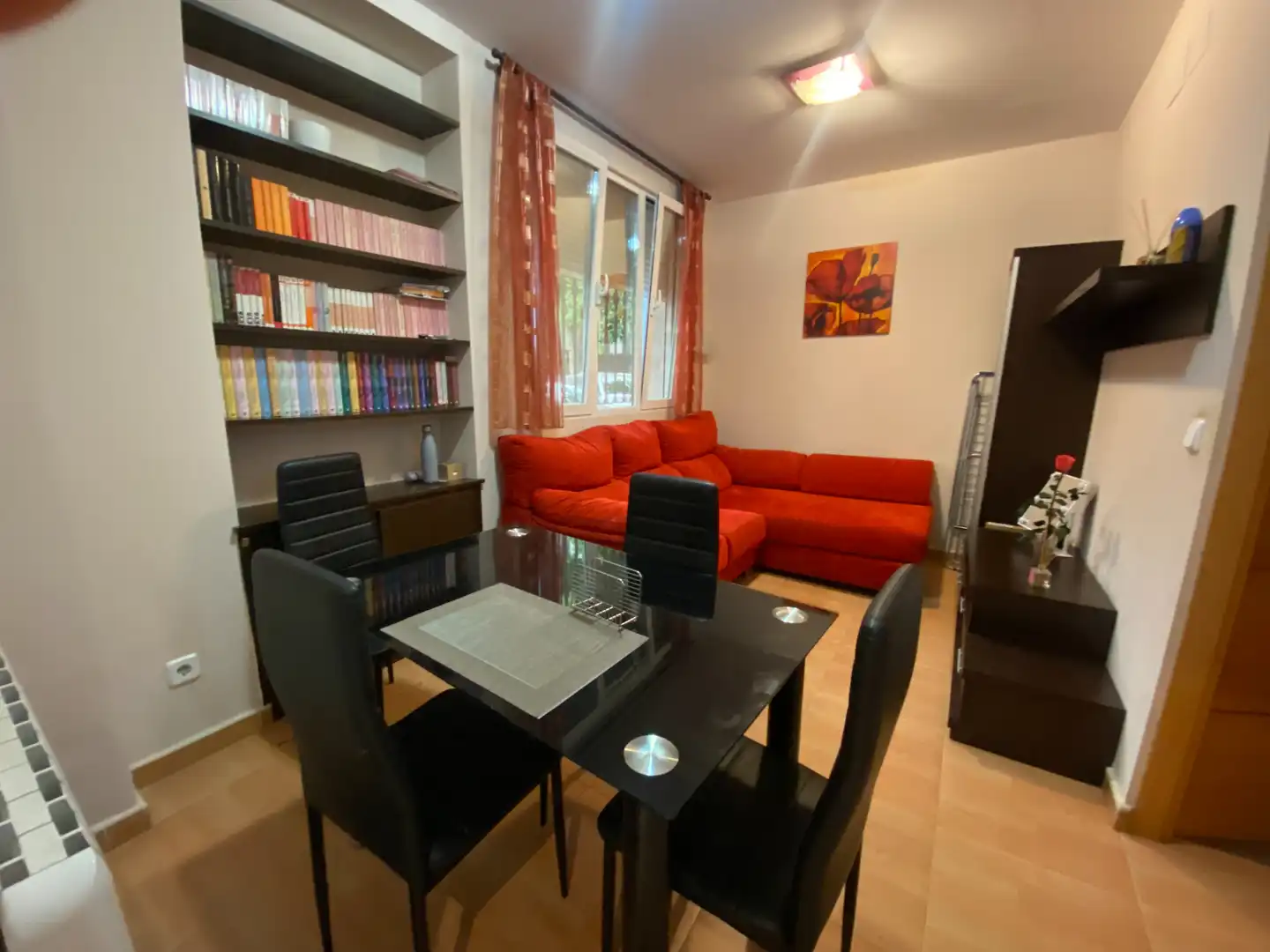 Living room of Flat for rent in Madrid  with Heating, Furnished and Washing machine