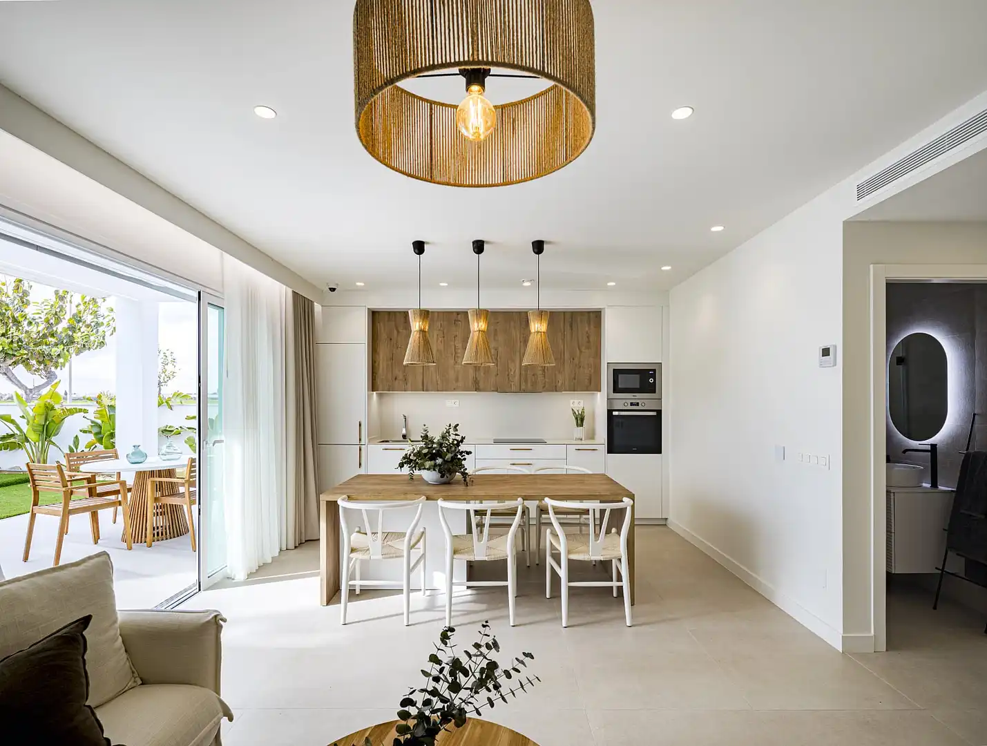 Comedor de Apartamento en venta en Pilar de la Horadada con Aire acondicionado, Jardín privado y Terraza