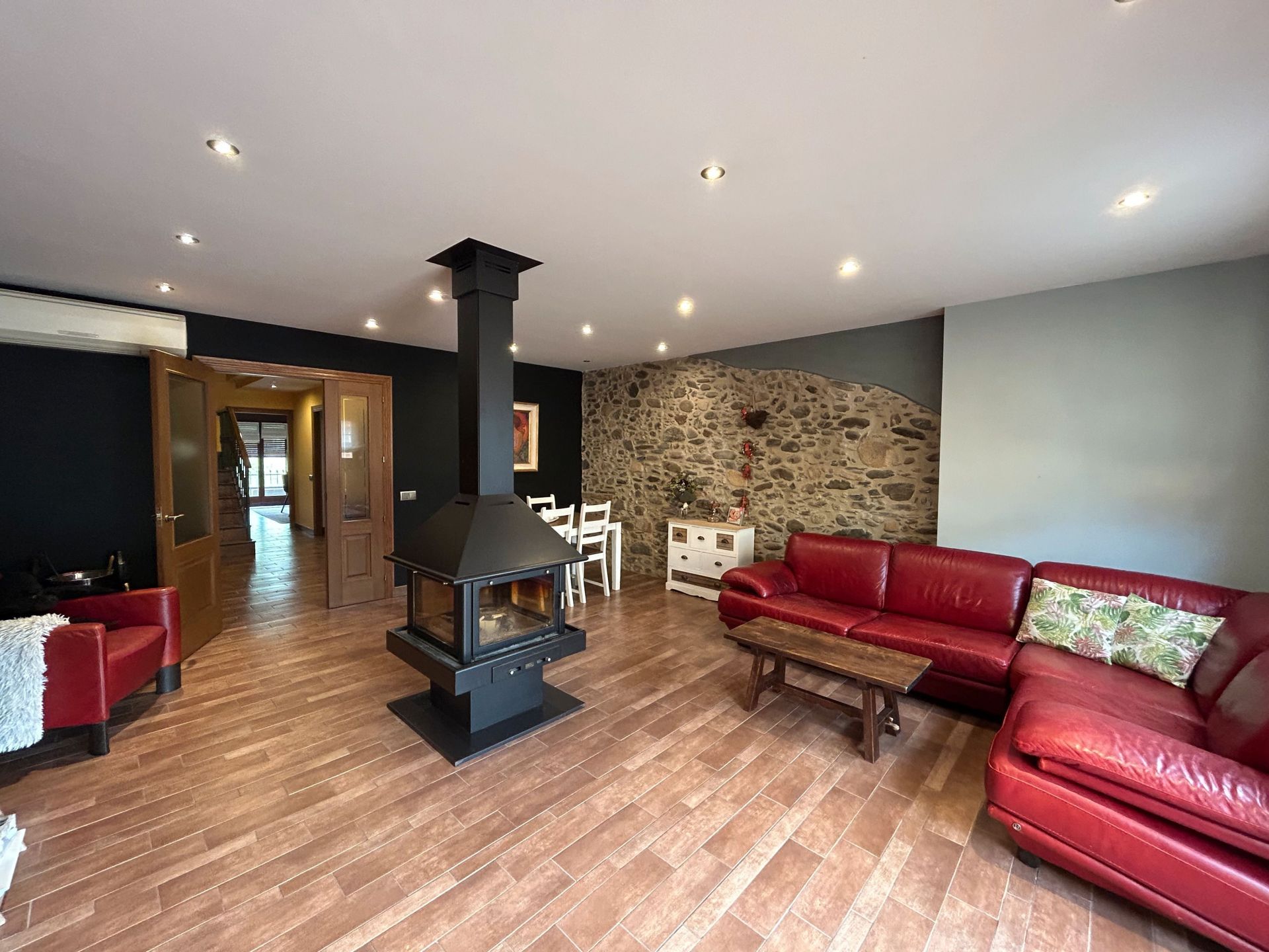 Wohnzimmer von Country house zum verkauf in Sant Esteve de Palautordera mit Klimaanlage, Heizung und Terrasse