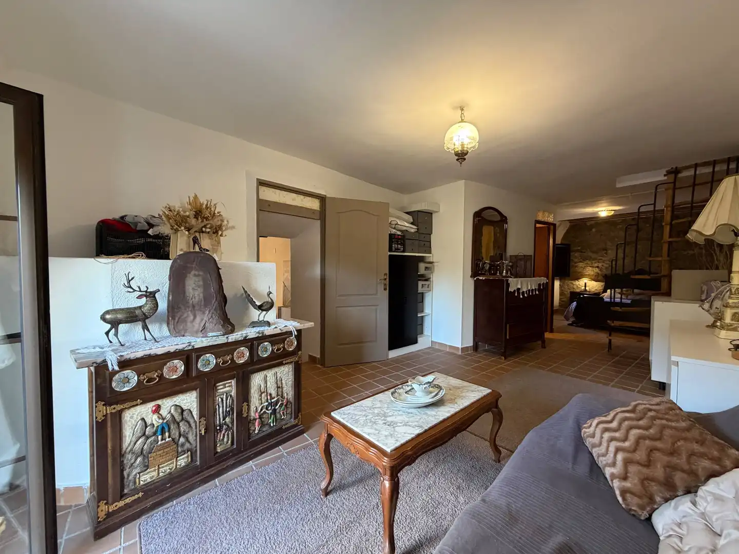 Living room of Houses for sale in Biure, Girona