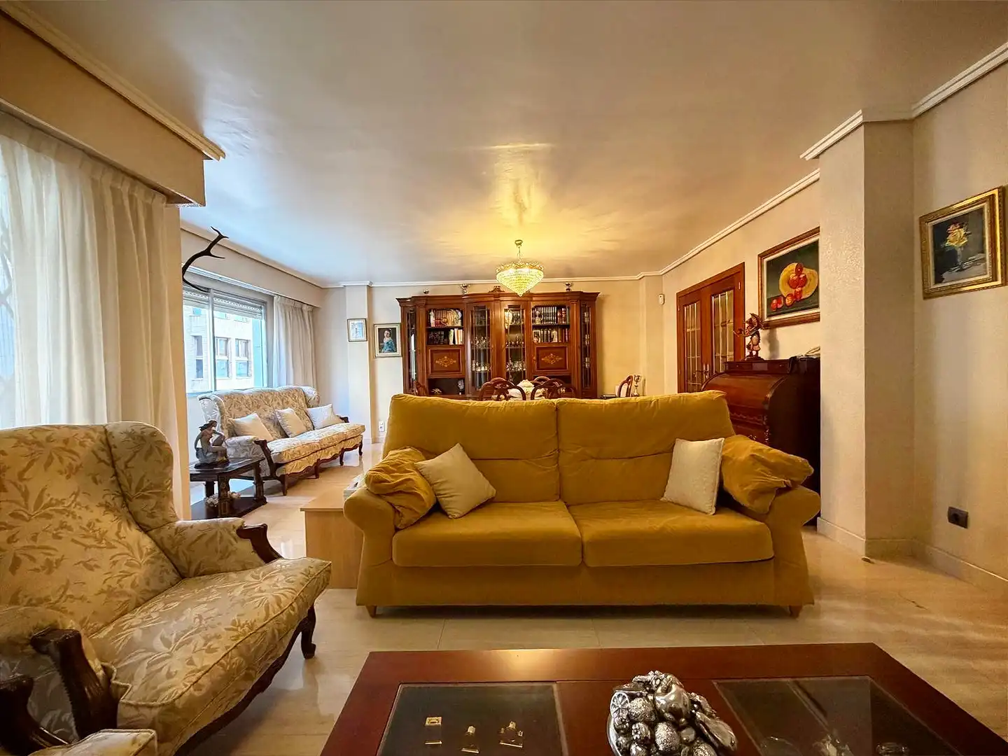 Sala de estar de Piso en venta en Ausias March