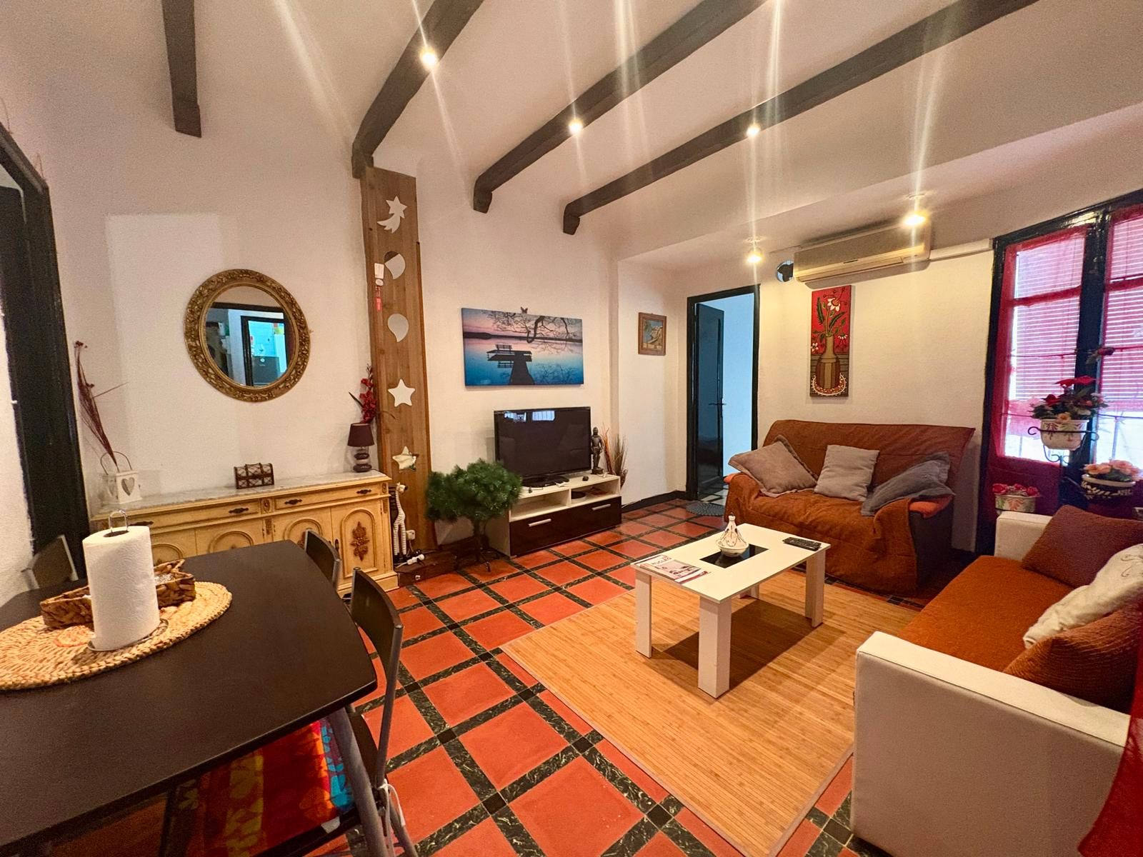 Living room of Flat for sale in Alicante / Alacant  with Air Conditioner, Heating and Furnished