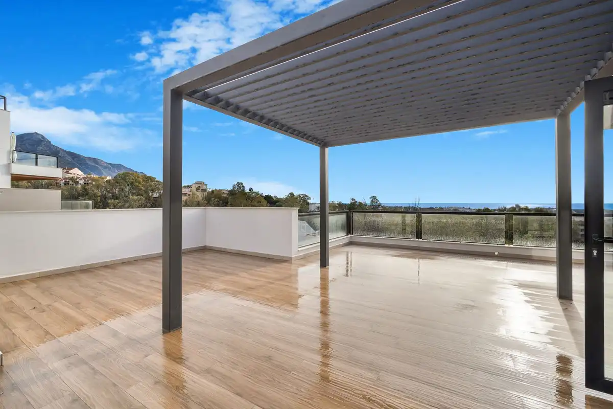 Terraza de Dúplex de alquiler en Marbella con Aire acondicionado, Terraza y Se aceptan mascotas