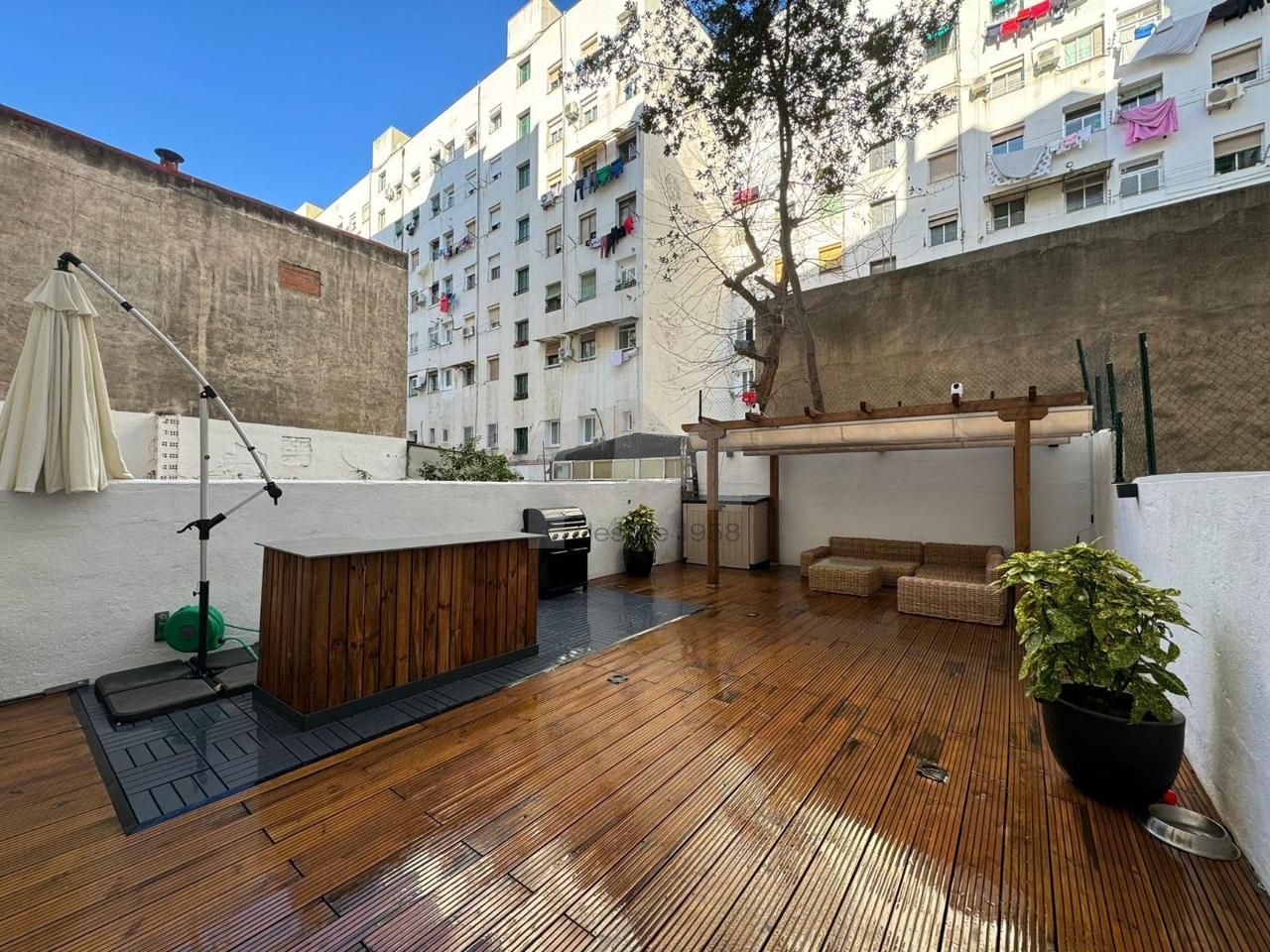 Terrace of Planta baja for sale in  Barcelona Capital  with Air Conditioner, Terrace and Furnished