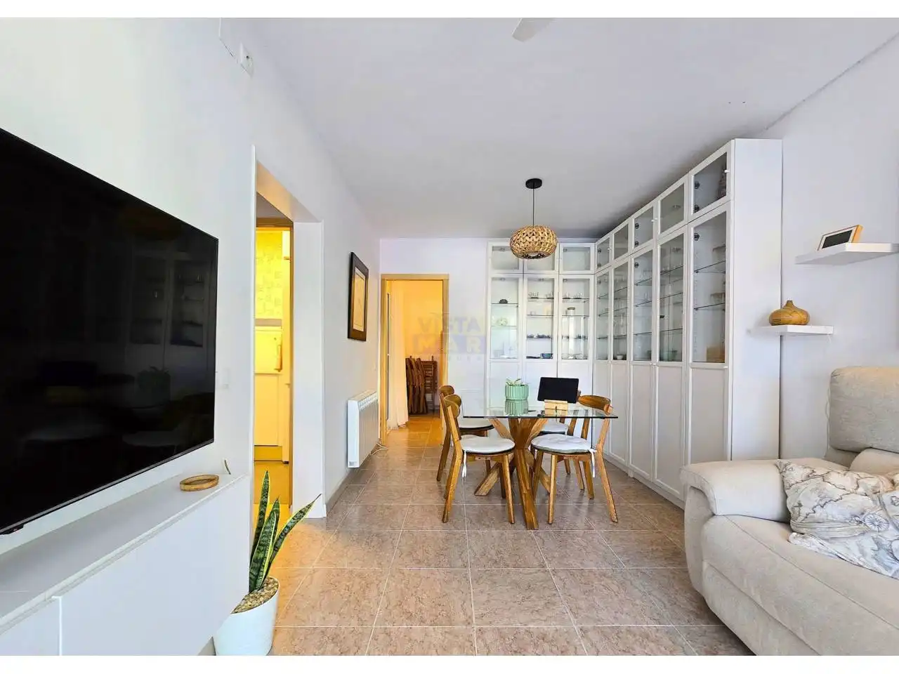 Living room of Flat for sale in Cubelles  with Air Conditioner, Heating and Terrace