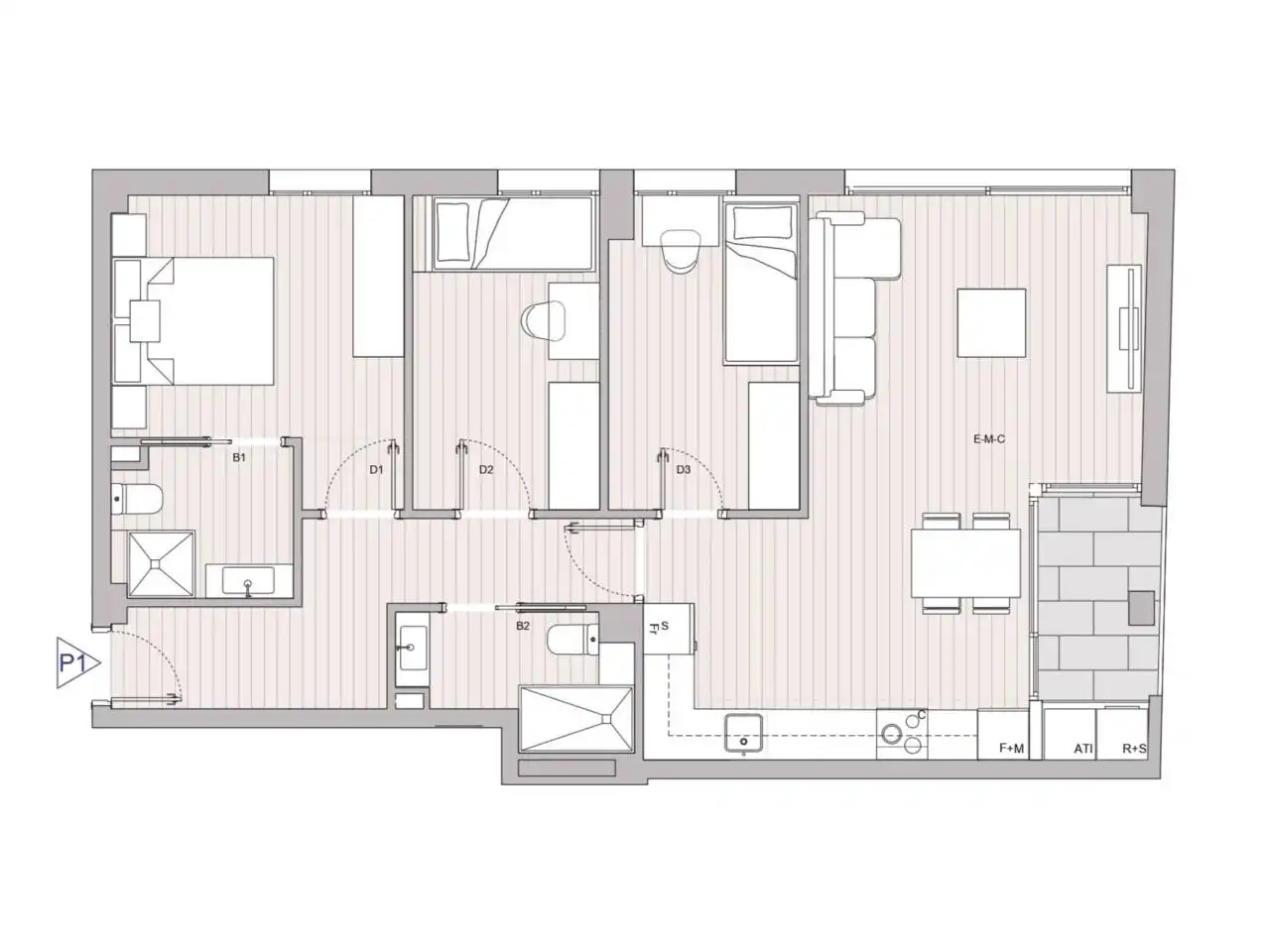 Flat for sale in Granollers  with Air Conditioner, Heating and Balcony