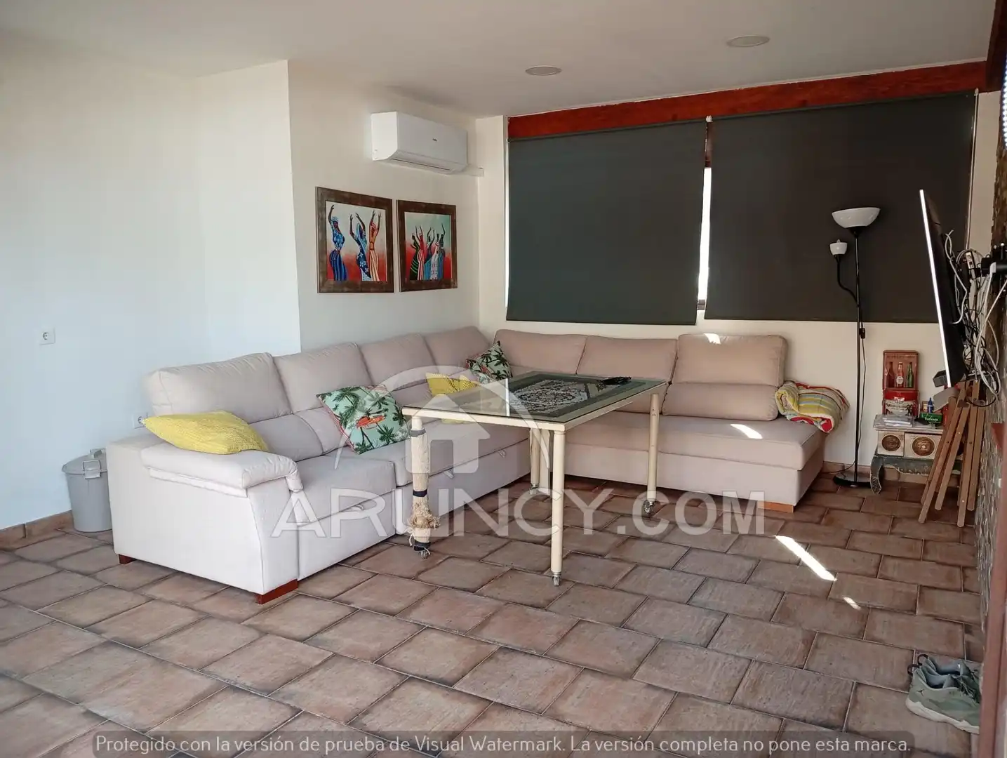 Sala d'estar de Àtic en venda en Alcalá de Guadaira amb Aire condicionat, Calefacció i Jardí privat