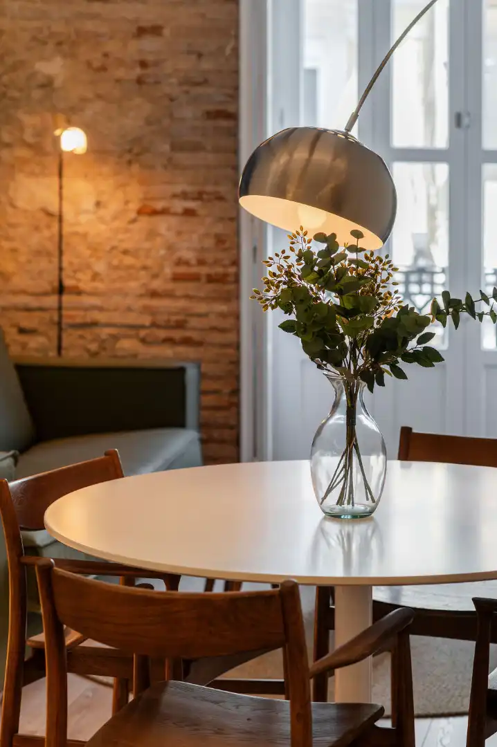 Dining room of Flat for rent in Valencia  with Air Conditioner, Heating and Furnished