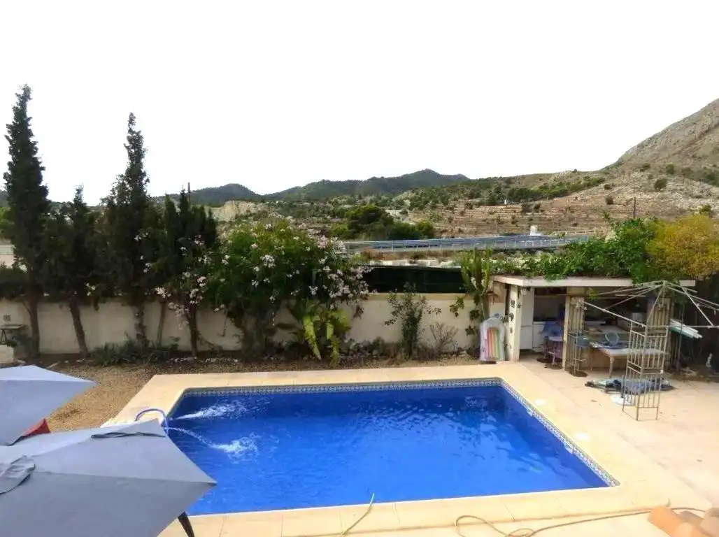 Schwimmbecken von Haus oder Chalet zum Verkauf in Orxeta mit Klimaanlage, Terrasse und Schwimmbad
