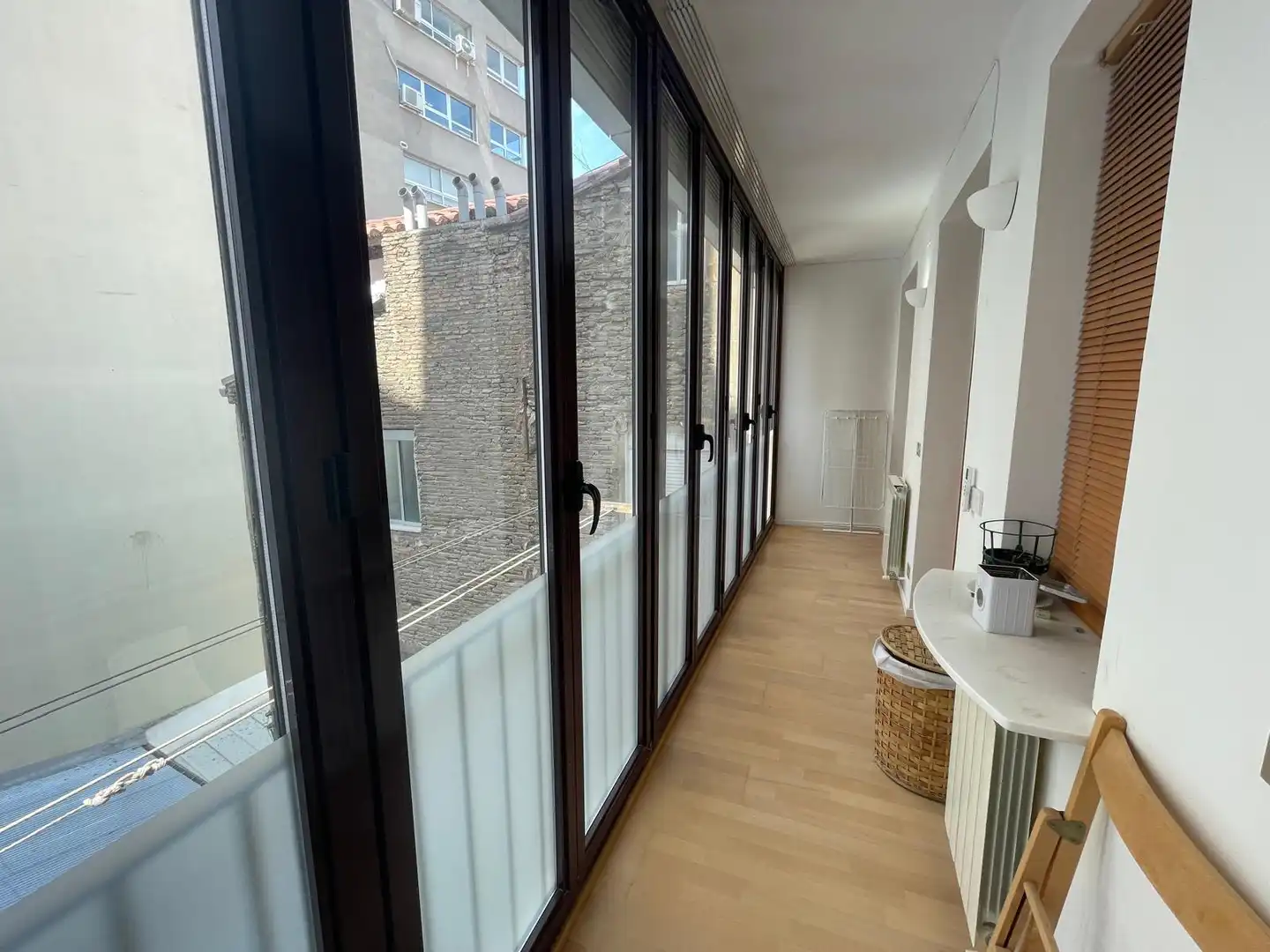 Terraza de Apartamento de alquiler en Zaragoza con Aire acondicionado, Calefacción y Parquet