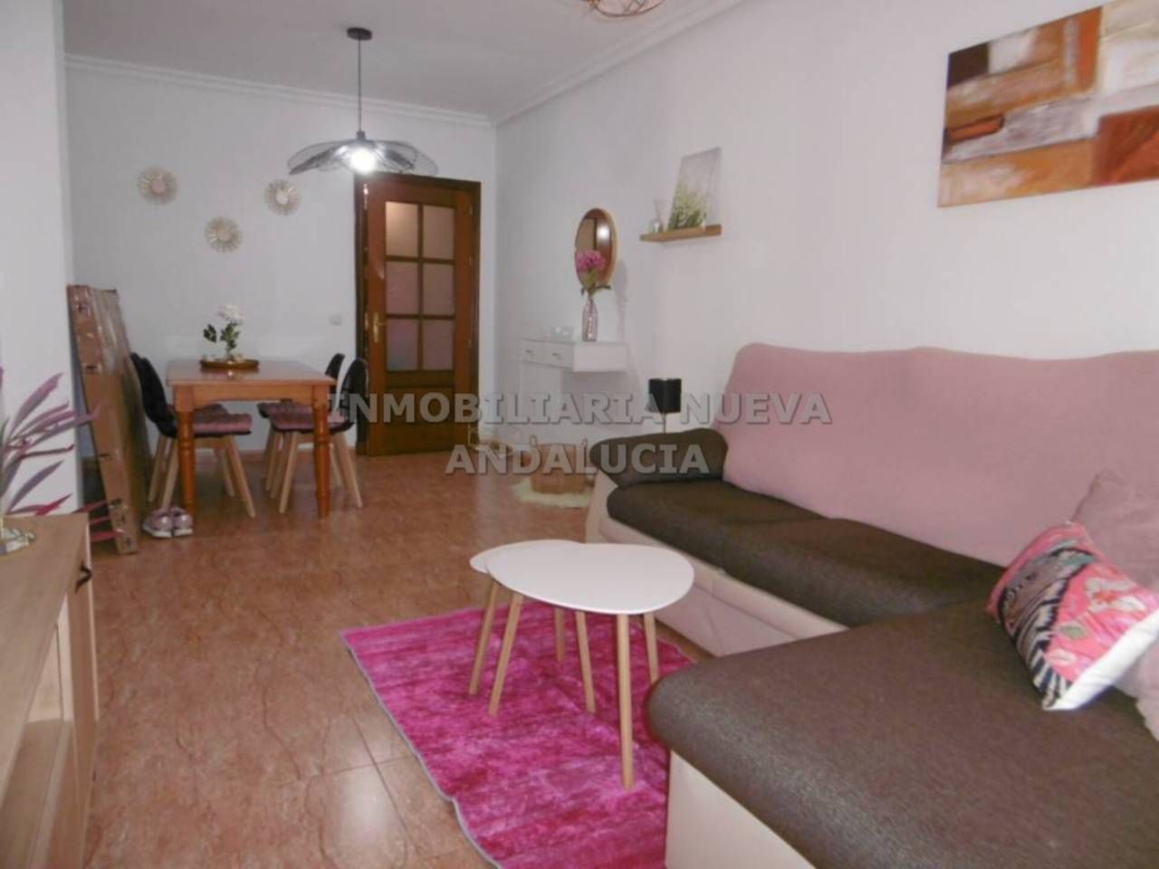 Sala d'estar de Pis de lloguer en  Almería Capital amb Terrassa i Moblat