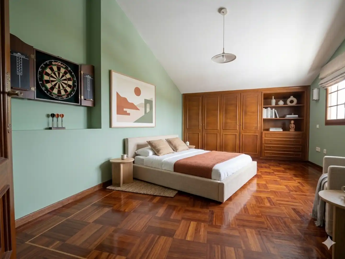 Bedroom of Houses for sale in Castrillón  with Heating, Private garden and Parquet flooring