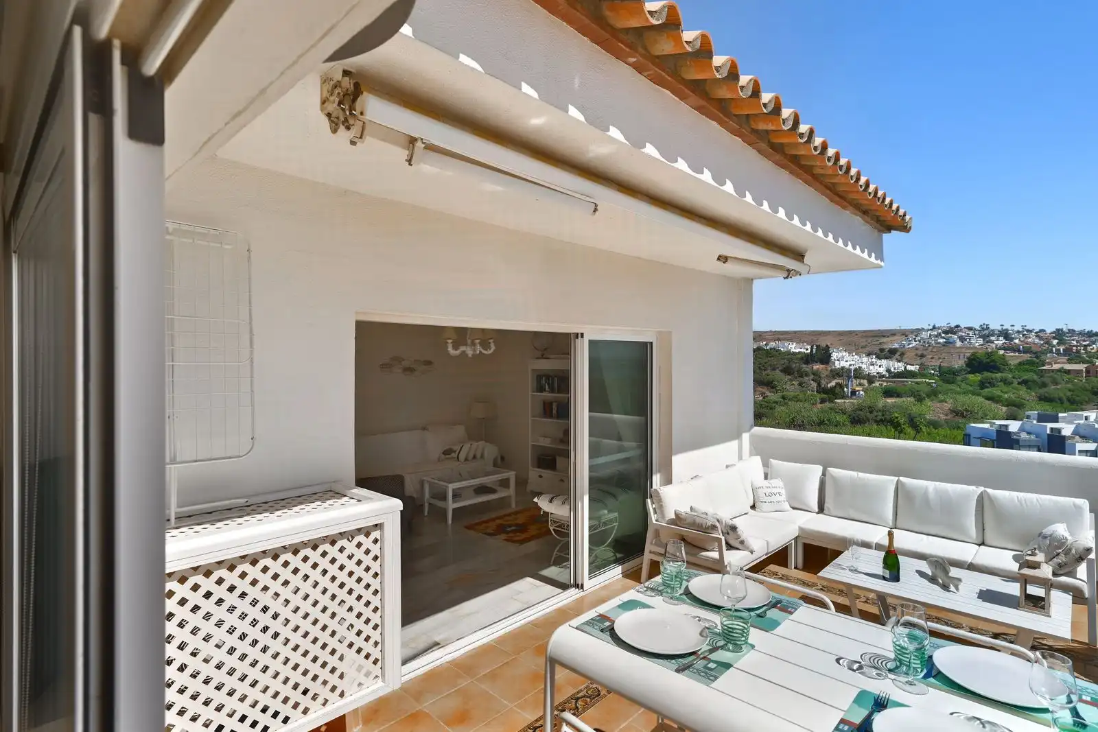 Terrace of Flat for sale in Estepona  with Air Conditioner, Terrace and Community pool