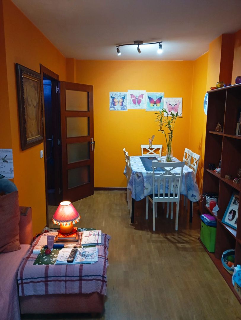 Dining room of Flat for sale in Gijón   with Heating, Parquet flooring and Storage room