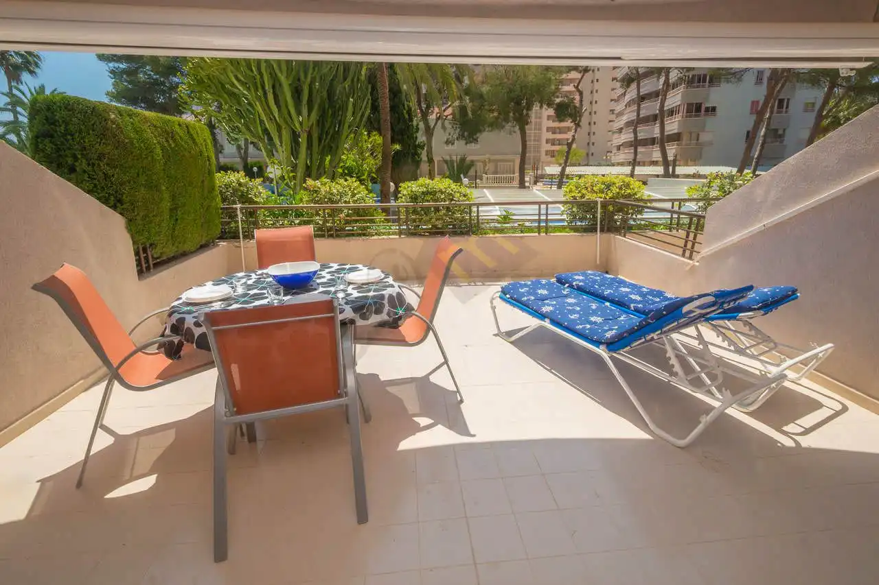 Terrasse von Wohnungen zum Verkauf in Calpe / Calp mit Klimaanlage, Heizung und Terrasse