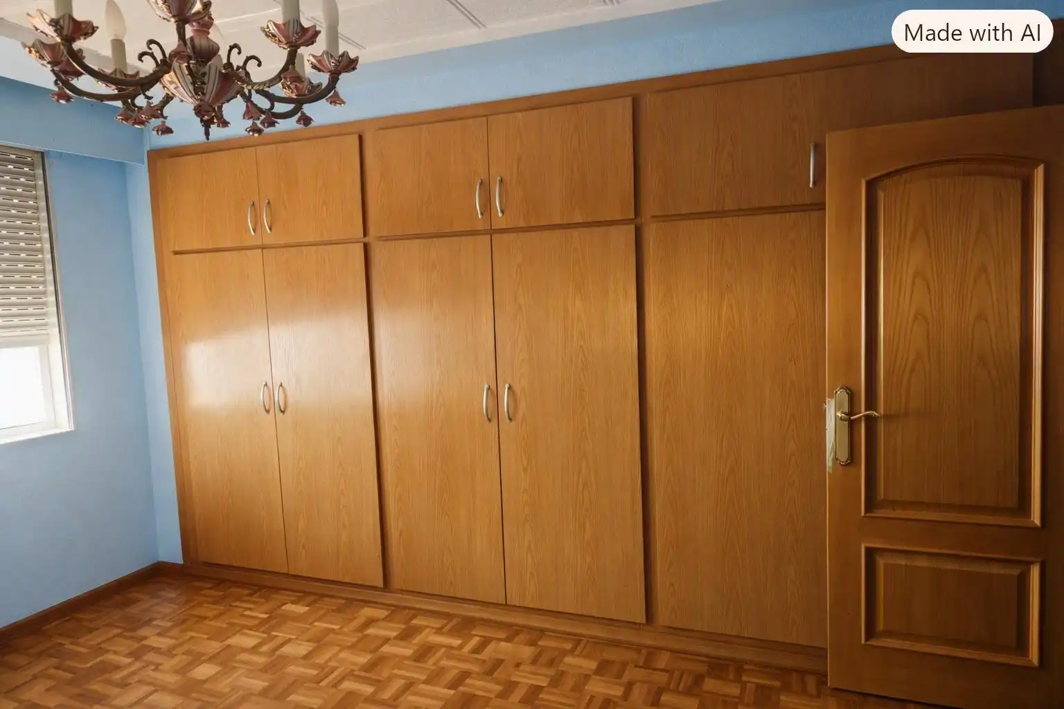 Bedroom of Flat for sale in Benetússer  with Air Conditioner and Balcony