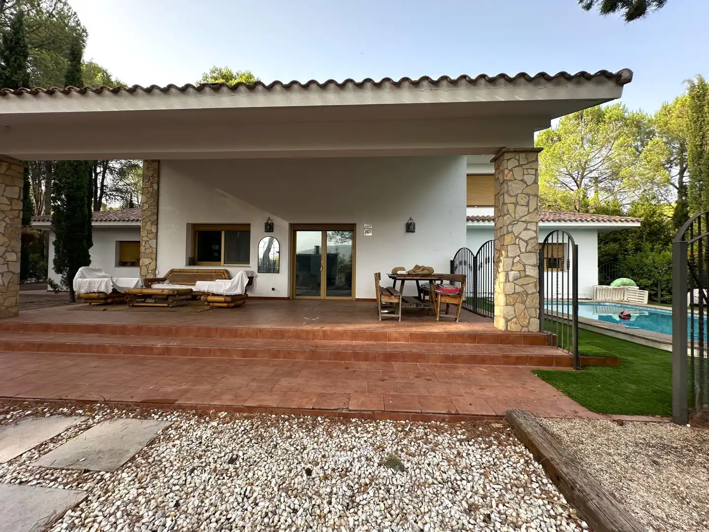 Terraza de Casa o chalet en venta en Ontinyent con Calefacción, Jardín privado y Piscina