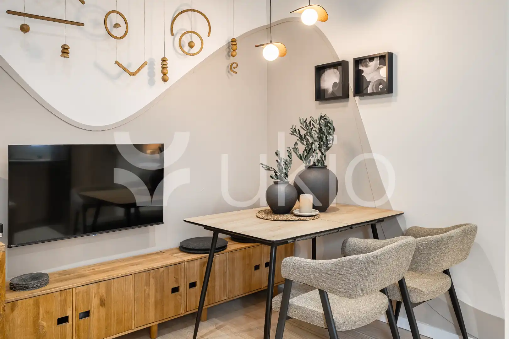Sala d'estar de Apartament de lloguer en Madrid amb Aire condicionat, Calefacció i Moblat