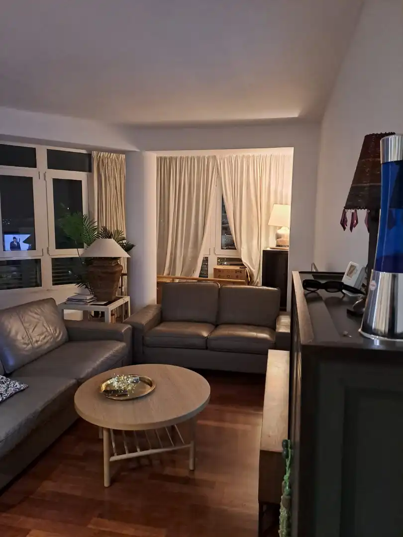 Living room of Flat for rent in Murcia  with Air Conditioner, Heating and Parquet flooring