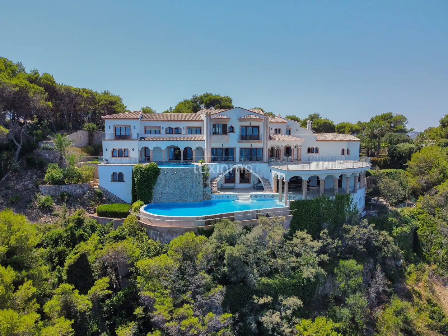 Vista exterior de Casa o xalet en venda en Jávea / Xàbia amb Aire condicionat, Jardí privat i Terrassa