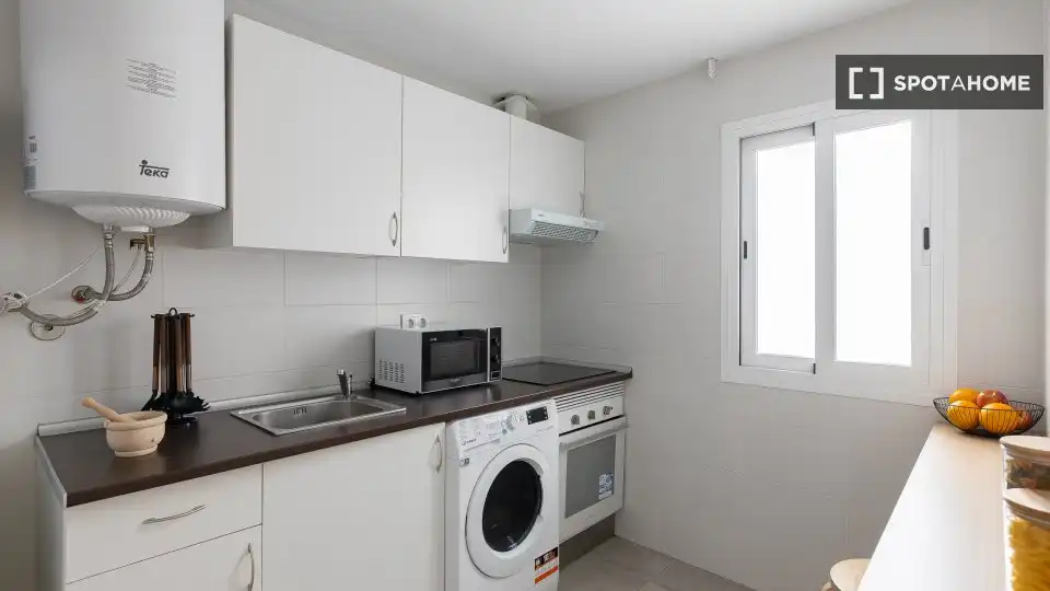 Cocina de Piso de alquiler en Getafe con Aire acondicionado, Calefacción y Amueblado