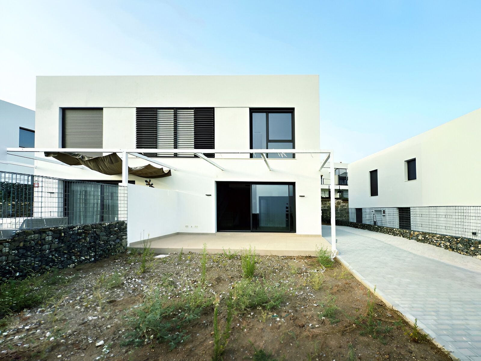 Vista exterior de Casa adosada en venta en Mijas con Aire acondicionado, Terraza y Piscina