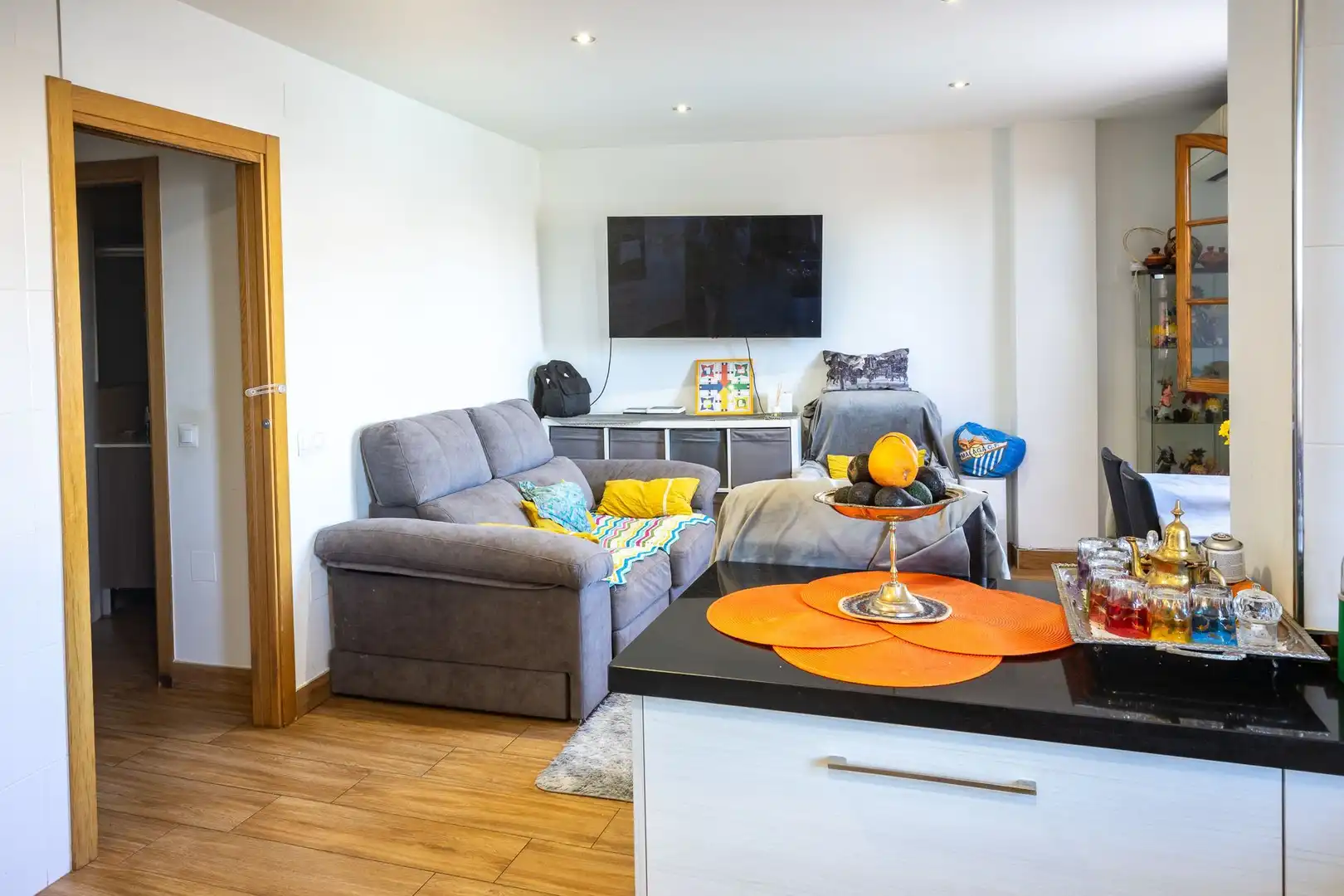 Sala de estar de Casa adosada en venta en Málaga con Aire acondicionado y Terraza