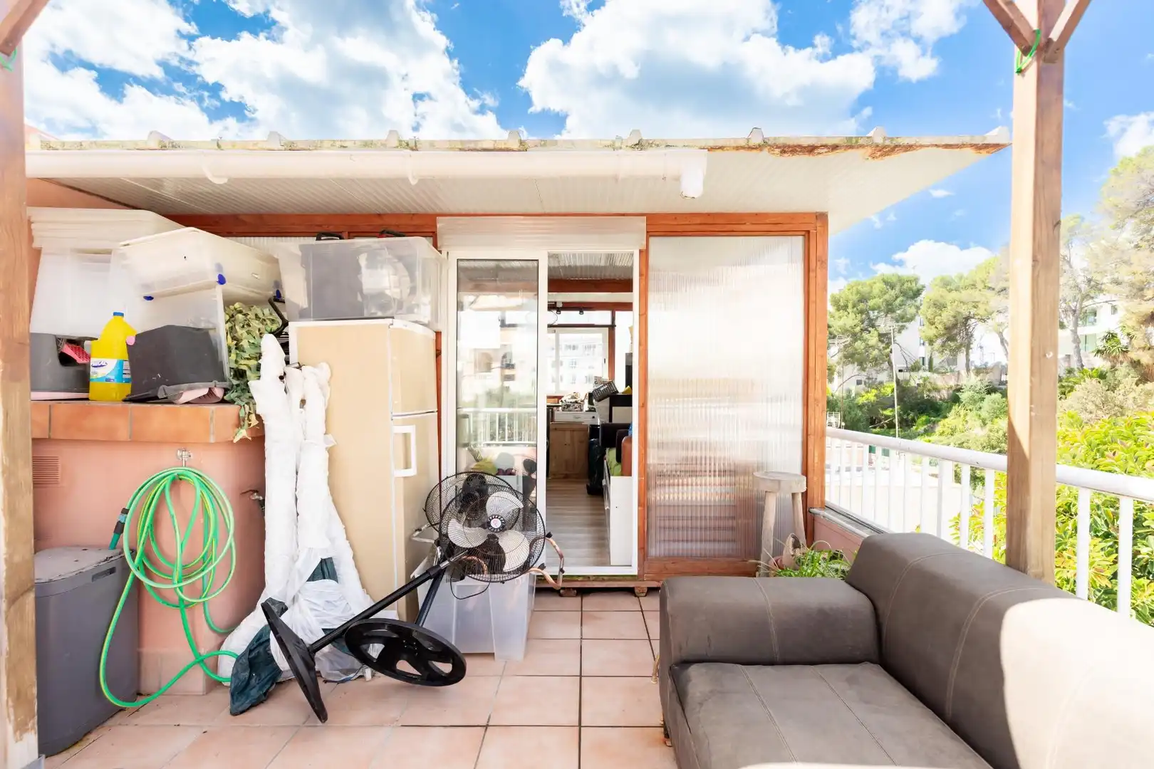 Terraza de Casa adosada en venta en  Palma de Mallorca con Aire acondicionado, Calefacción y Jardín privado