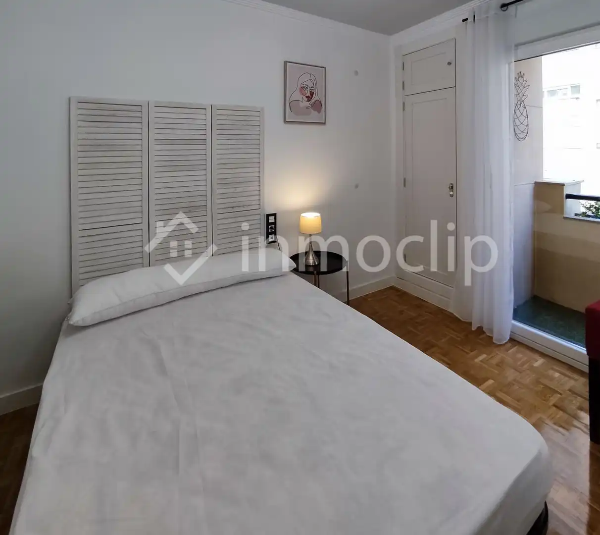 Schlafzimmer von Wohnung zur untervermieten in Salamanca mit Heizung und Möbliert